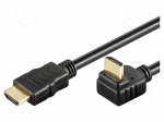 Cable | HDMI 1.4 | HDMI plug,HDMI plug 270&deg; | 5m | black