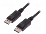 Cable | DisplayPort 1.1 | DisplayPort plug,both sides | 2m | black
