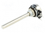 Potentiometer: shaft | single turn | 5k&Omega; | 200mW | THT | 6mm | metal | mono