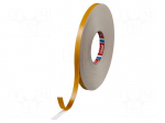 Tape: fixing | W: 12mm | L: 25m | Thk: 1.1mm | double-sided | acrylic | 80&deg;C