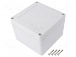 Enclosure: multipurpose | X: 105mm | Y: 105mm | Z: 75mm | ZP | ABS | gasket