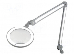 Desktop magnifier with backlight | Mag: 3dpt(x1.75) | 12W | Plug: EU