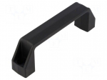 Handle | Mat: technopolymer (PP) | black | H: 45mm | L: 150mm | W: 27mm