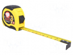Measuring tape | L: 3m | Width: 19mm | Enclos.mat: ABS,elastolan