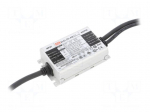 Power supply: switched-mode | LED | 25W | 22&divide;54VDC | 250&divide;1050mA | IP67