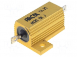 Resistor: wire-wound | with heatsink | screw | 5k&Omega; | 25W | &plusmn;5% | 25ppm/&deg;C