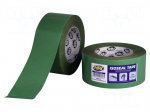 Tape: sealing | W: 60mm | L: 25m | Thk: 0.25mm | green | acrylic | -30&divide;100&deg;C
