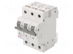 Circuit breaker | 230/400VAC | Inom: 6A | Poles: 3 | Charact: B | 6kA