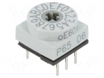 Encoding switch | HEX/BCD | Pos: 16 | THT | Rcont max: 80m&Omega; | P65