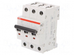 Circuit breaker | 400VAC | Inom: 2A | Poles: 3 | for DIN rail mounting