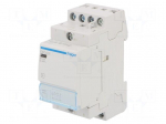 Contactor: 4-pole installation | 25A | 230VAC | NC + NO x3 | ESC