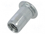 Rivet nut | M5 | steel | &Oslash;mount.hole: 7mm | L: 13mm | 20pcs.