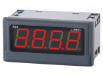 Voltmeter | digital,mounting | -400&divide;400V | LED | 4 digit | Char: 20mm