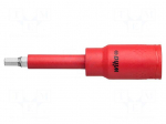 Socket | hex key,insulated,socket spanner | HEX 4mm | 1/2" | 1kV