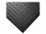Entrance mat | Width: 0.85m | L: 0.75m | nitryl | black | antislip