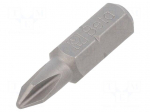 Screwdriver bit | Phillips | PH1 | 1/4" | Overall len: 25mm