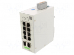 Switch Ethernet | managed | Number of ports: 10 | 24&divide;48VDC | RJ45,SFP