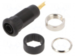 Laboratory connector: 2mm banana | socket | Overall len: 29mm