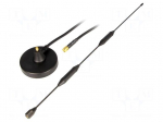 Antenna | GSM | 5dBi | linear | magnet | 50&Omega; | 698&divide;960MHz,1710&divide;2700MHz