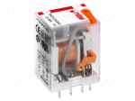 Relay: electromagnetic | DPDT | Ucoil: 230VAC | Icontacts max: 24A