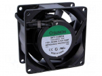 Fan: AC | axial | 115VAC | 80x80x38mm | 52m3/h(&plusmn;7%) | 36.5dBA | ball