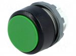 Switch: push-button | 22mm | Stabl.pos: 2 | green | none | IP66 | flat