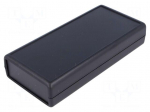 Enclosure: with panel | 1593 | X: 66mm | Y: 140mm | Z: 28mm | ABS | black