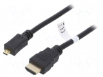 Cable | HDMI plug,micro HDMI plug | PVC | HDMI 2.0 | 4K,UHD 2160p