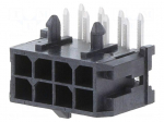 Connector: wire-board | socket | male | PIN: 8 | Micro-Fit 3.0 | 3mm | 2x4