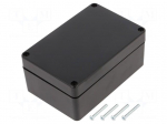 Enclosure: multipurpose | X: 70mm | Y: 105mm | Z: 45mm | ABS | black | IP67