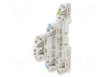 Splice terminal: rail | Entrelec | 300V | for DIN rail mounting