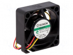 Fan: DC | axial | 12VDC | 30x30x10mm | 9.3m3/h | 23dBA | Vapo | Out: F type