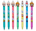 Retractable erasable pen Colorino Disney Emoji Frozen