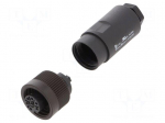 Connector: circular | 250V | 10A | PIN: 7 | plug | female | screw terminal