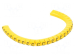 Markers | Marking: C | 2.5&divide;5mm | PVC | yellow | -30&divide;60&deg;C | leaded | PA-1