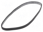 Rubber bands | ESD | 127x6.4mm | Thk: 1.6mm | 135pcs | black | <1M&Omega;