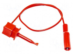 Test lead | 5A | clip-on hook probe,crocodile clip | Urated: 300V