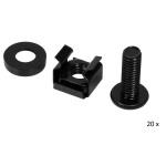 M6 SKRŪVES 19" Skapim 20gab. MELNAS