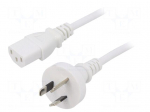 Cable | 3x0.75mm2 | AS/NZS 3112 (I) plug,IEC C13 female | PVC | 1m