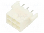 Connector: wire-board | socket | male | PIN: 6 | Mini-Fit Jr | straight