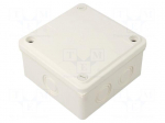 Enclosure: junction box | X: 100mm | Y: 100mm | Z: 50mm | wall mount