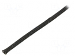 Braid | &Oslash;Braid : 3&divide;7nom.4mm | polyester | black | L: 100m | UL94V-0 | reel