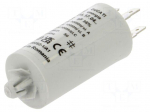 Capacitor: polypropylene | motors, run | 3uF | 425VAC | &Oslash;28x55mm | &plusmn;5%