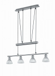 Trio Levisto  piekarama lampa 4-pc E14 brushed steel brushed steel 371010407 4017807281781