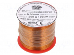 Coil wire | double coated enamelled | 0.3mm | 0.2kg | -65&divide;200&deg;C
