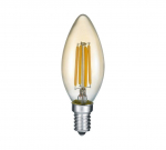 Trio Bulb LED E14 filament candle 4W 400lm 2700K brown gaismeklis 989-479 4017807287523
