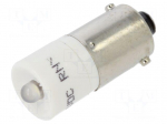 LED lamp | white | BA9S,T10 | 24&divide;30VDC | plastic | -20&divide;60&deg;C