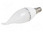LED lamp | white warm | E14 | 230VAC | 1000lm | 10W | 160&deg; | 3000K