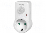 Motion sensor | plug-in | 230VAC | IP20 | -20&divide;40&deg;C | 9m | 120&deg; | 1.2kW