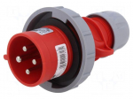 Connector: AC supply 3-phase | plug | male | 32A | 400VAC | Shark | IP67